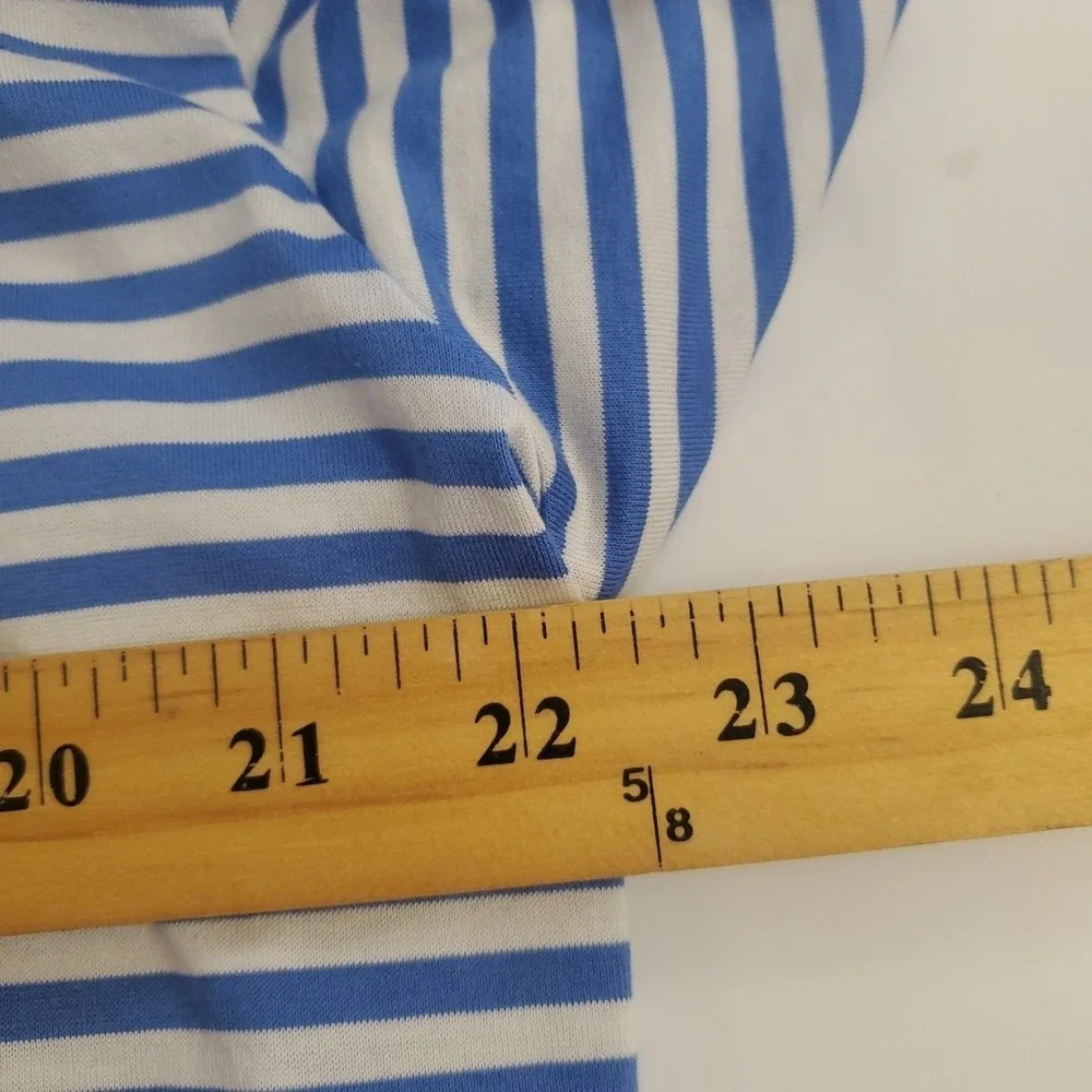 Polo‎ Golf Ralph Lauren Men's Large Golf 100% Cotton Striped Blue Polo